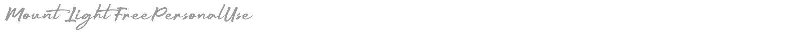 Mount Light font preview